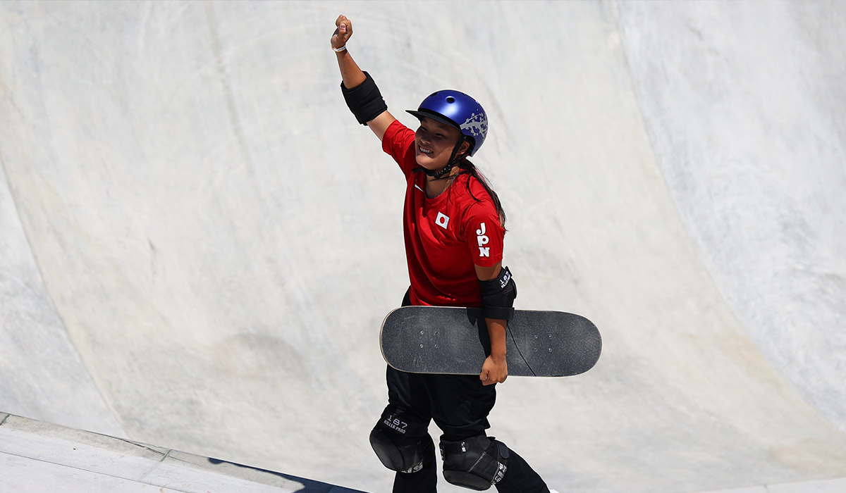 Young Japanese skaters win gold and silver in park