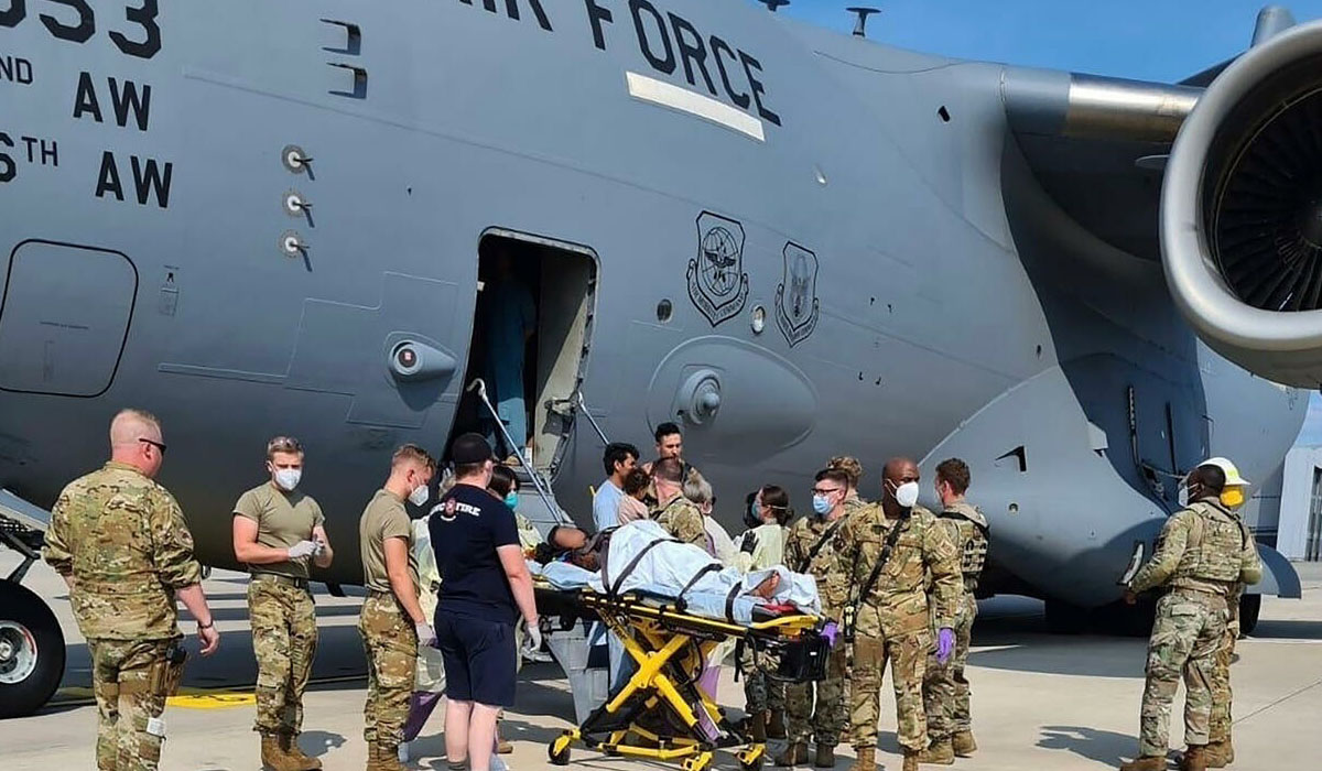 Afghan baby girl born on US military plane in Germany
