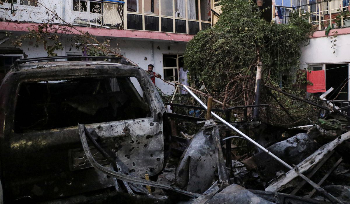 U.S. drone strike destroys Islamic State car bomb in Kabul, officials say