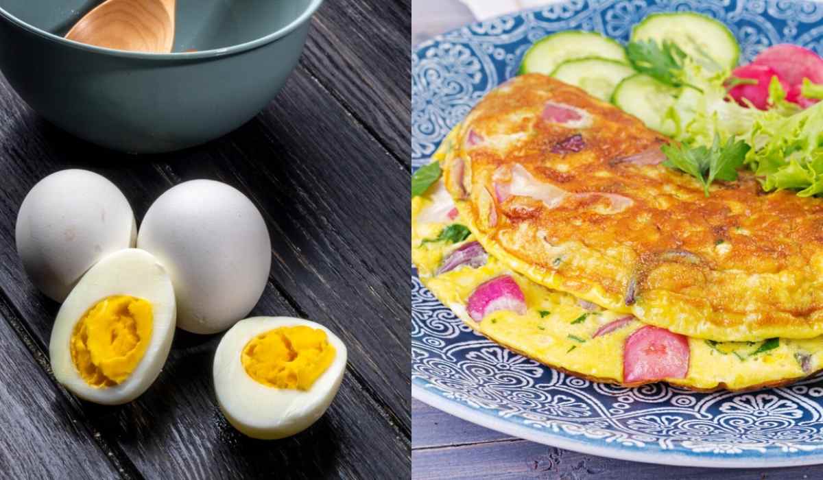 omelette vs boiled egg